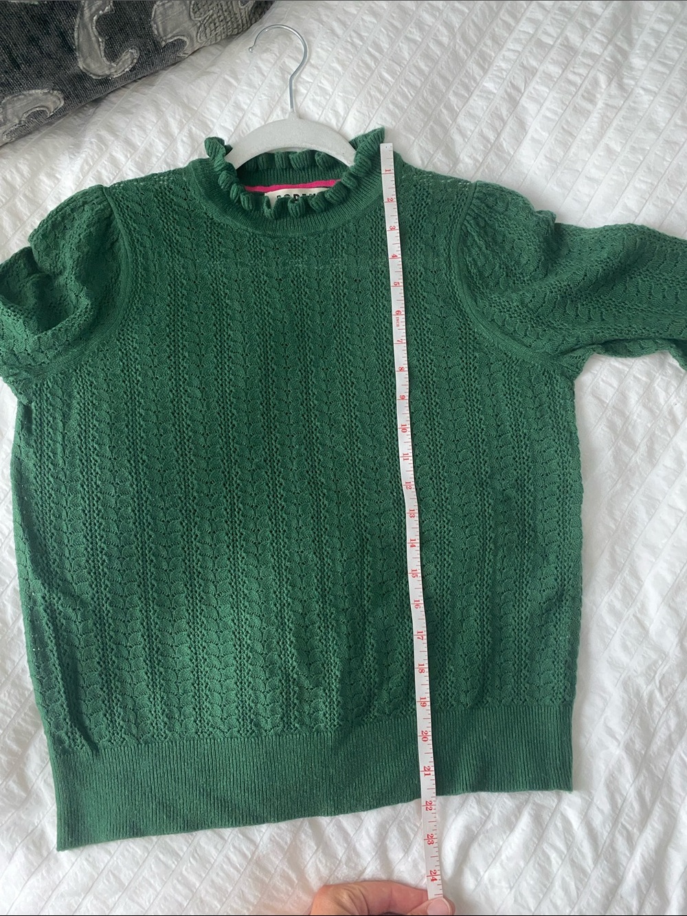 Boden Pointelle Ruffle Sweater - Picture 11 of 12